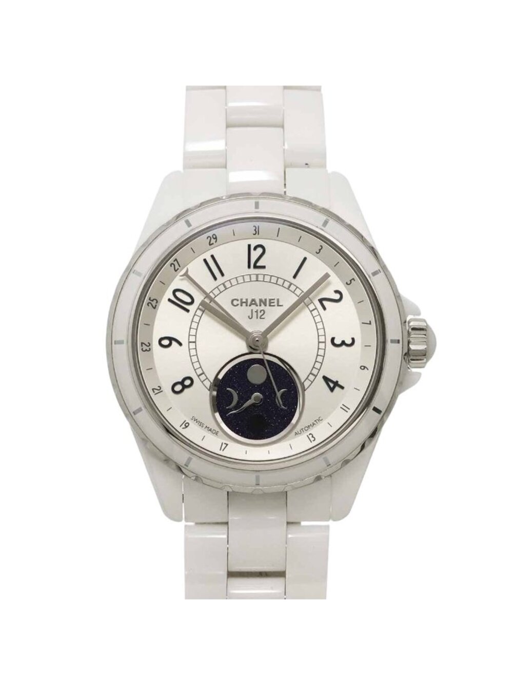 Chanel Fars de Lune Moon Phase Watch White Automatic